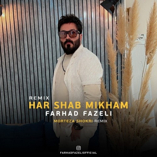 دانلود آهنگ جدید فرهاد فاضلی به نام هر شب میخوام مرتضی شکری